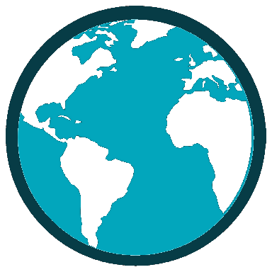 Destination Peace globe-key symbol